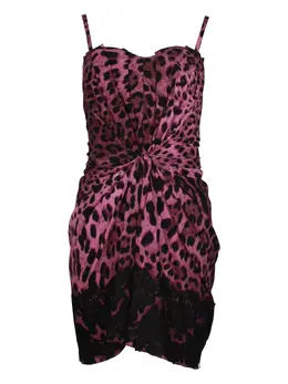 Dolce & Gabbana Pre-Owned: Платье с леопардовым принтом 