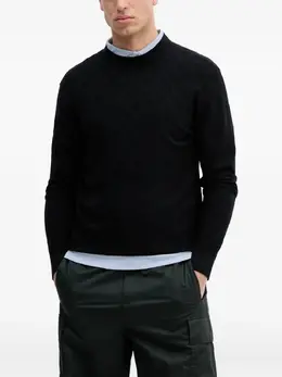 Armani Exchange: Чёрный свитер 