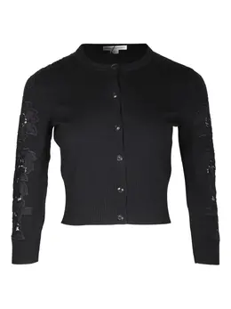 DVF Diane von Furstenberg: Чёрный кардиган 