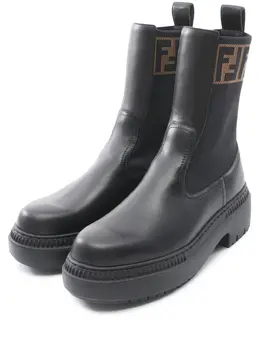 Fendi Pre-Owned: Чёрные ботинки 