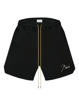 RHUDE: Чёрные шорты 