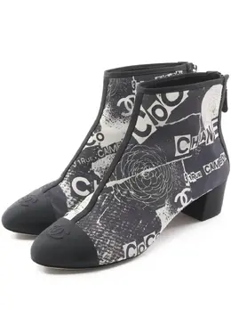 CHANEL Pre-Owned: Синие ботинки 