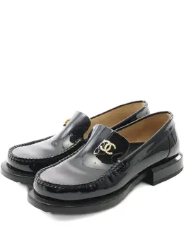 CHANEL Pre-Owned: Чёрные лоферы 