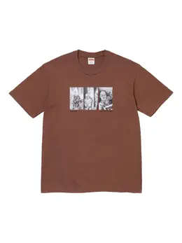 Supreme: Коричневая футболка 
