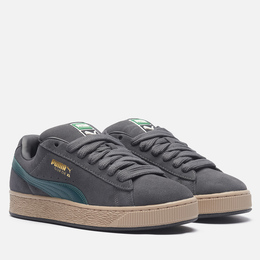 Puma: Серые кроссовки  Suede