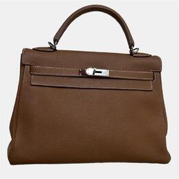 Hermes: Коричневая сумка  Kelly 32