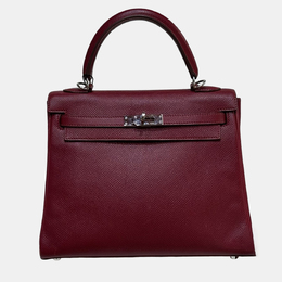 Hermes: Красная сумка  Kelly 25