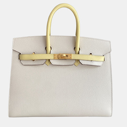 Hermes: Білі сумки шопери  Birkin 25