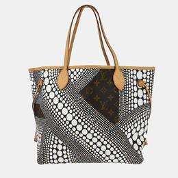 Louis Vuitton: Коричневая сумка-шоппер  Neverfull MM