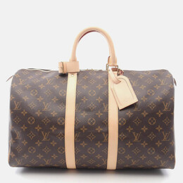 Louis Vuitton: Коричневая дорожная сумка  Keepall 45