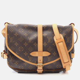 Louis Vuitton: Коричневая сумка через плечо 