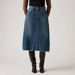 Levi's: Синяя юбка 