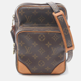 Louis Vuitton: Коричневі сумки через плече 