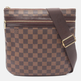 Louis Vuitton: Коричневі сумки через плече  Pochette