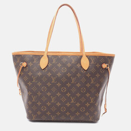 Louis Vuitton: Коричневі сумки шопери  Neverfull MM