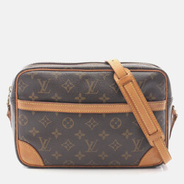 Louis Vuitton: Коричневі сумки через плече 