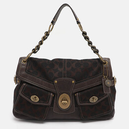 Coach: Коричневая сумка 