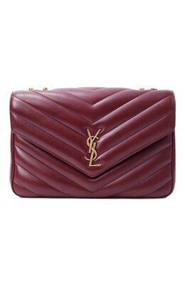 Saint Laurent: Бордовая сумка  Loulou