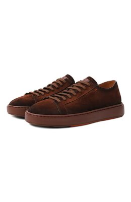 Santoni: Коричневые кеды  Cleanic