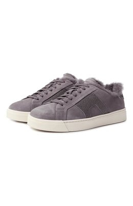 Santoni: Серые кеды 
