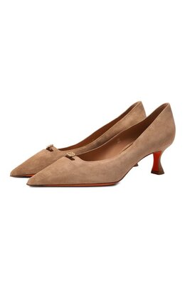 Santoni: Бежевые туфли 