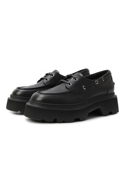 Santoni: Чёрные мокасины 