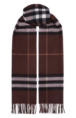 Burberry: Коричневый шарф 