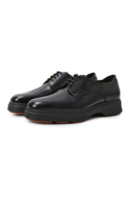 Santoni: Чёрные туфли 
