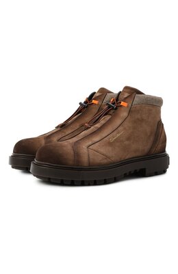 Santoni: Коричневые ботинки 