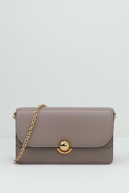 Furla: Бежевая сумка 