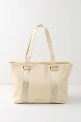 Valentino: Бежевая сумка 