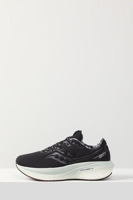 Saucony: Чёрные кроссовки 