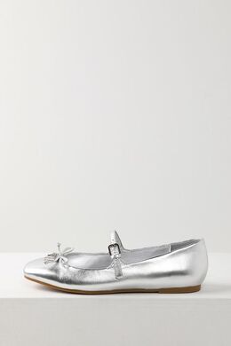 Guess: Серебристые балетки 