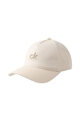 Calvin Klein: Бежевая кепка 
