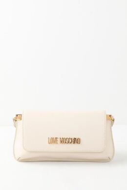 Love Moschino: Бежевая сумка 