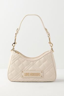 Love Moschino: Бежевая сумка 