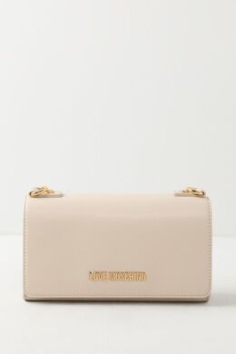 Love Moschino: Бежевая сумка 