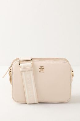 Tommy Hilfiger: Бежевая сумка  TH