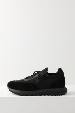 EMPORIO ARMANI: Чёрные кроссовки 