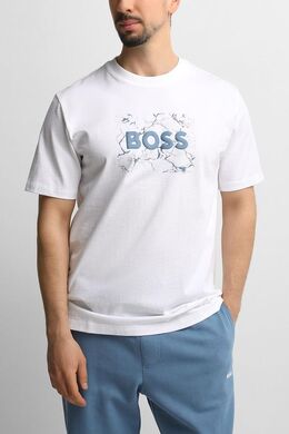BOSS: Хлопковая футболка 