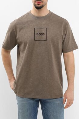 BOSS: Хлопковая футболка 