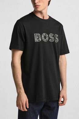 BOSS: Хлопковая футболка 