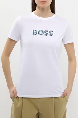 BOSS: Хлопковая футболка 