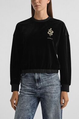 EMPORIO ARMANI: Чёрный свитшот 