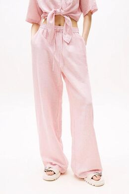 Tommy Jeans: Розовые брюки 