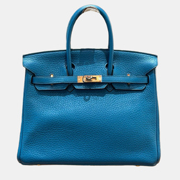 Hermes: Блакитні сумки  Birkin 25