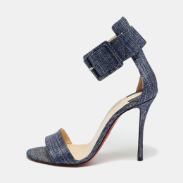 Christian Louboutin: Голубые сандалии 