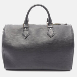 Louis Vuitton: Чёрная сумка  Speedy 30