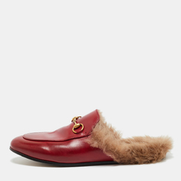 Gucci: Красные сабо  Princetown