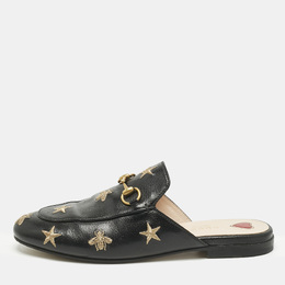 Gucci: Чёрные сабо  Princetown